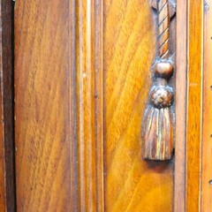 Renaissance Revival Ebonized Walnut Paneled Credenza With Marquetry & Inlay