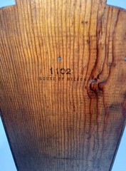 ANTIQUE WALL MOUNTED 6 DRAWER SEWING SPICE STORAGE CABINET *HEAVY