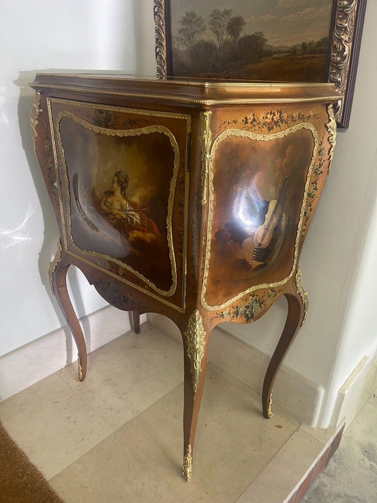 19th Century Vernis Martin Style Painted Cabinet