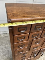 Antique Quarter Sawn Oak 24 Drawer Catalog / File / Folio Cabinet ~ Cape Cod