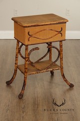 Vintage English Bamboo Sewing Stand