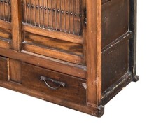 Vintage Japanese Style Sliding Doors Stack Tansu Accent Storage Cabinet ws4654