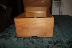 ANTIQUE WOOD LIBRARY SINGLE DRAWER CARD CATALOG