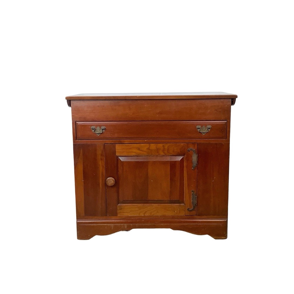 Vintage Solid Cherry End Server Monitor Furniture Co Jamestown NY