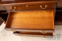 F70708: STICKLEY Mahogany 4 Door Breakfront Bookcase Cabinet