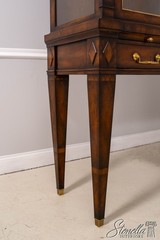 L71332: HICKORY WHITE Regency Style Mahogany China Display Cabinet