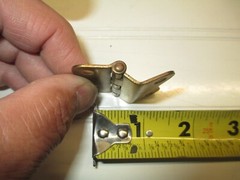 VINTAGE BRASS HOOSIER CABINET HINGE FOR SMALL DOORS UPPER TOP EACH LISTING # 270