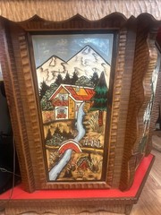 Hand-Carved Solid Wood Bar – Neuschwanstein Castle – German Black Forest Style