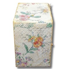 MID-CENTURY Floral 3-Drawer Sewing Set Kit: CONTENTS FULL Boudoir Shabby Country