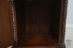 64037EC: MAITLAND SMITH Distressed Mahogany 1 Drawer Cabinet