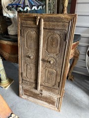 Rare Carved Antique Wood Cabinet Door