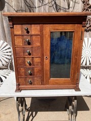 Antique Walnut Belding’ Bros. & Co. Spool Cabinet