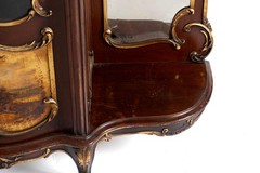 Antique Display Cabinet/Curio LOUIS XV STYLE ETAGERE 19th century W/ Light.