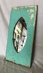 Decorative Vintage Old Salvage Tin Ceiling Shabby 11×23 Metal Mirror 355-23B