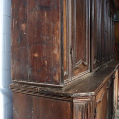 Antique Cupboard Walnut Poplar Italy XVIII Century