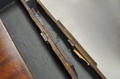 Antique Italian Biedermeier Burr Walnut 3 Drawer Commode Dresser Chest of Drawer