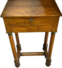 ANTIQUE FRENCH EMPIRE TABLE DRESSING / SEWING COIFFEUSE / TRAVAILLEUSE 1810-1825