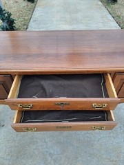 Grand American Walnut Huntboard by Caro Craft 20thc