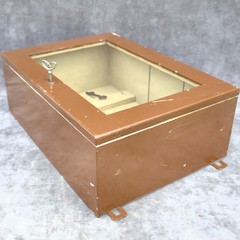 Antique french key cabinet with glass door lockable wall box US TARIFFS INCLUDED