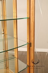 Thomasville Bogart Collection Bow Front Curio Display Cabinet