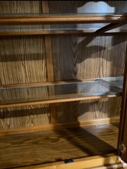 ‘China Cabinet’ with glass doors W/ Bottom Draws ~ With Light ~ Pickup Only