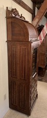 Antique Oak Harvard Co. Dental Cabinet Model #121X