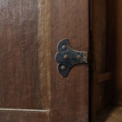 Antique Cupboard Walnut Poplar Italy XVIII Century