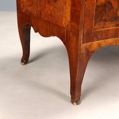 Antique Baroque Flap Cabinet Walnut Poplar XVIII Century Original