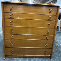 Mid century modern Paul Frankl X pull cabinet