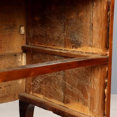 Antique Baroque Flap Cabinet Walnut Poplar XVIII Century Original