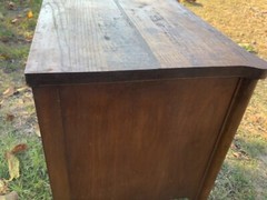 Vintage Antique oak Sewing Cabinet chest Stand Table storage