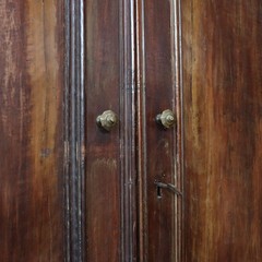 Antique Cupboard Walnut Poplar Italy XVIII Century
