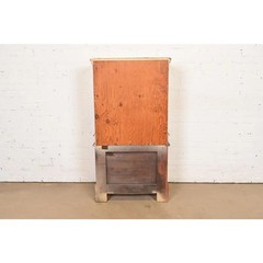 Antique Renaissance Revival Carved Oak Cupboard or Bar Cabinet, Circa 1920s