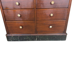 Antique Mahogany Dental Cabinet with 22 Drawers, c.1910 #22630