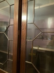 Antique Mohogany Break front With Chippendale Detail