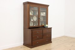 Farmhouse Antique Kitchen Cabinet or Pantry Cupboard #55176