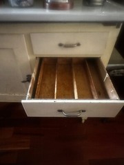 old vintage Hoosier cabinet