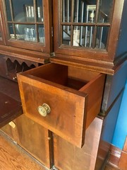 Oxford Traditional Marshall Field & Co. Antique Mahogany & Walnut China Cabinet
