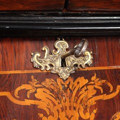 Antique Roman Trumeau Walnut Violet Wood Italy 18th Century Only Collectors