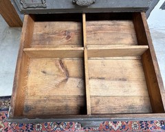 Antique Apothecary Cabinet, Storage Supply Cabinet, 12 Drawers Tall Painted Pine