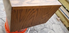 Antique Tiger Oak 4-Drawer 3″ x 5″ Card Catalog Library File Cabinet