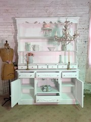 Painted Cottage Shabby Chic China Cabinet