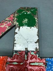 Decorative Salvaged Tin Ceiling 16″ Patchwork Mix Color Number 4 Metal 220-25B