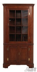 73418: HENKEL HARRIS Large Cherry Corner China Cabinet