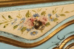 Venetian Style Hand Painted Florentine Cabinet On Stand