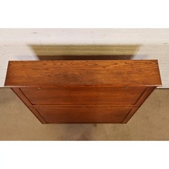 Antique Mission Oak Arts & Crafts Standing Map Case, Circa 1900