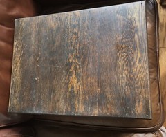 Victorian Antique Oak Desktop File Box Tito Forms IniItial Co. 20” x 14.5” x 7”