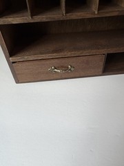 Old Time Wood Wooden Desk Office Letter Drawer Box Organizer | Ready to Hang