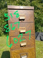 Steel file Cabinet Drawers vintage industrial (Art Metal) Faux Wood mid century