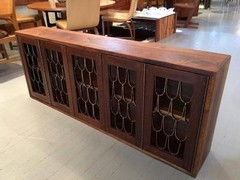 Rare and Early Walnut Wall Hanging Cabinet by Paul Evans and Phillip Powell